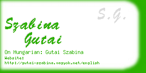 szabina gutai business card